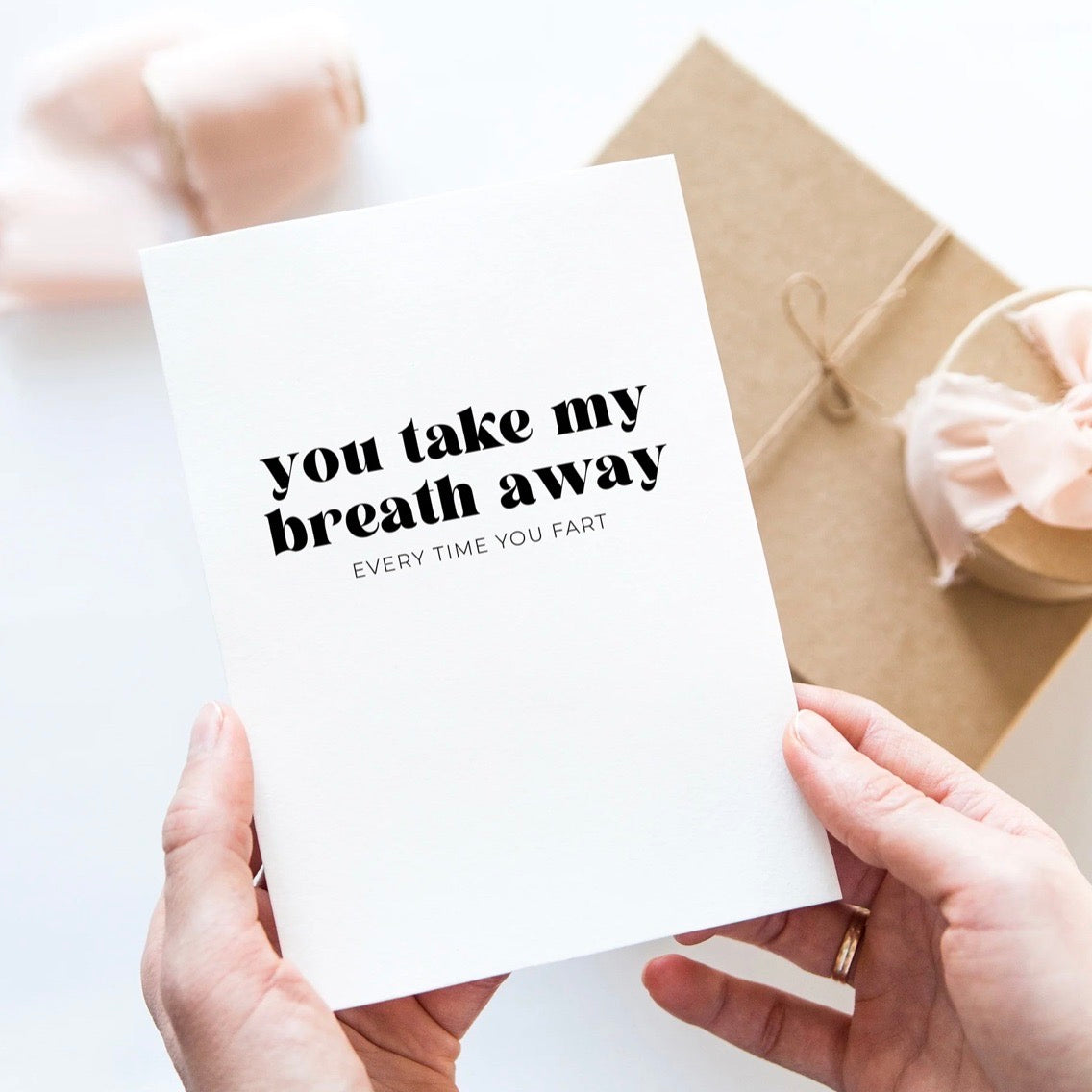 Creativien | You Take My Breath Away Greeting Card