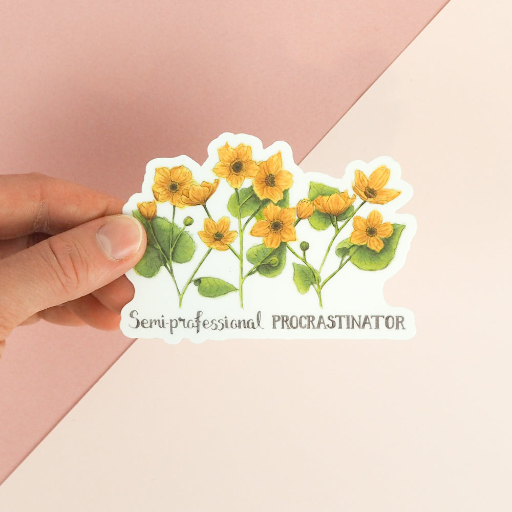 Naughty Florals | Vinyl Sticker | Semi Professional Procrastinator