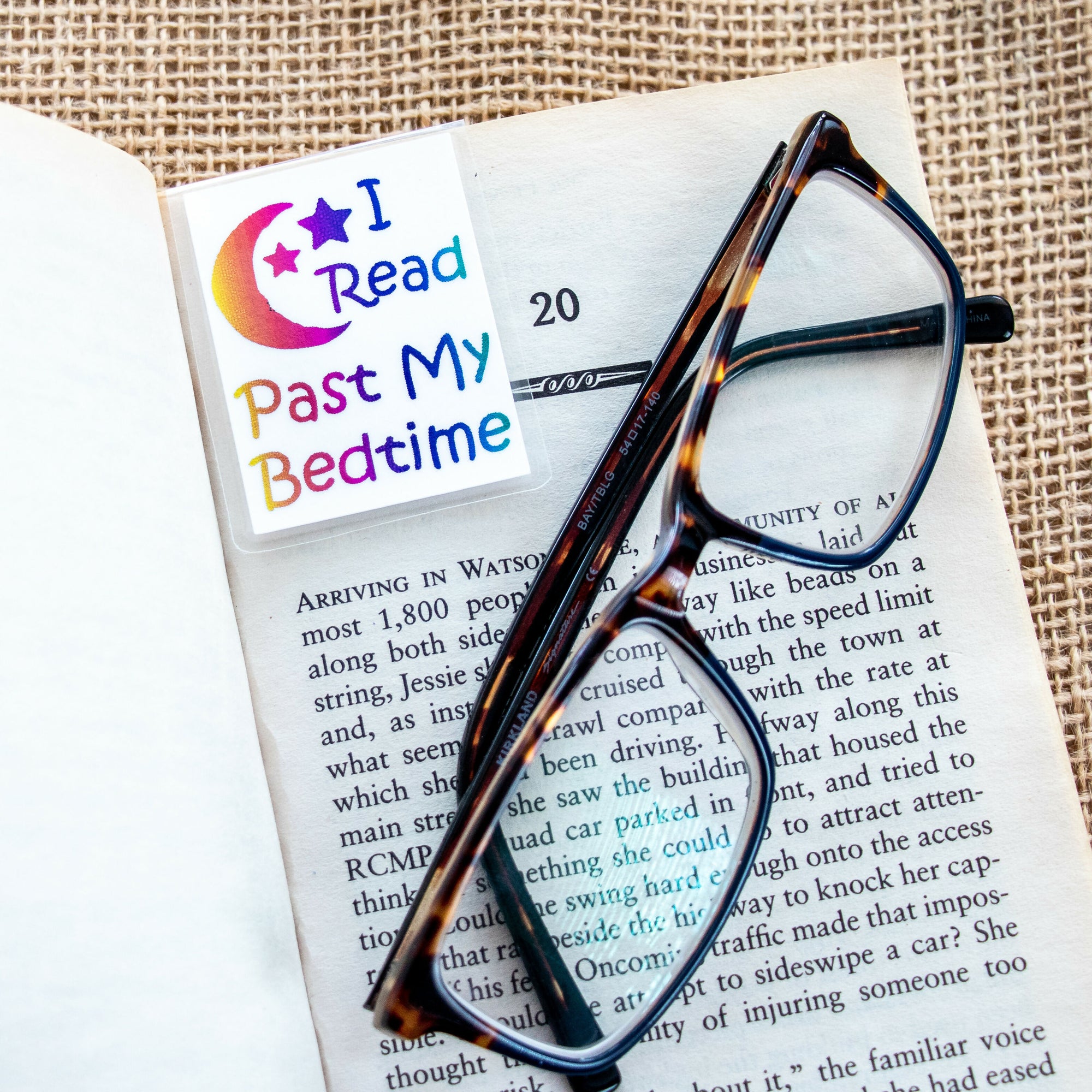 Created by LDBankey | Rainbow Foil I Read Past My Bedtime Magnetic Bookmarks