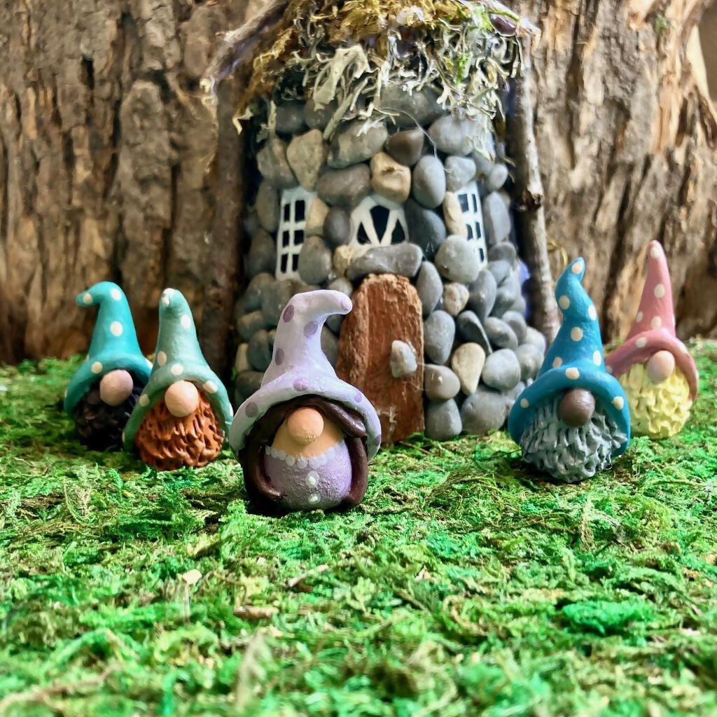 Garden Giftmaker | Small Clay Shimmer Gnomes