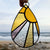 Feather and Fibres | Stained Glass Drop of Sunshine Suncatcher