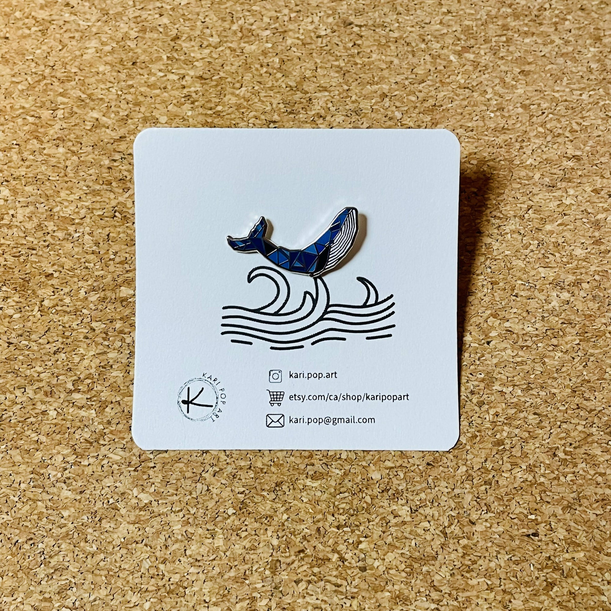 Kari Pop Art | Whale Enamel Pin