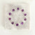 White Lotus Gems | 8mm Gemstone Bracelet Amethyst and Clear Quartz