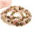 White Lotus Gems | 8mm Gemstone Bracelet Rose Quartz and Labradorite
