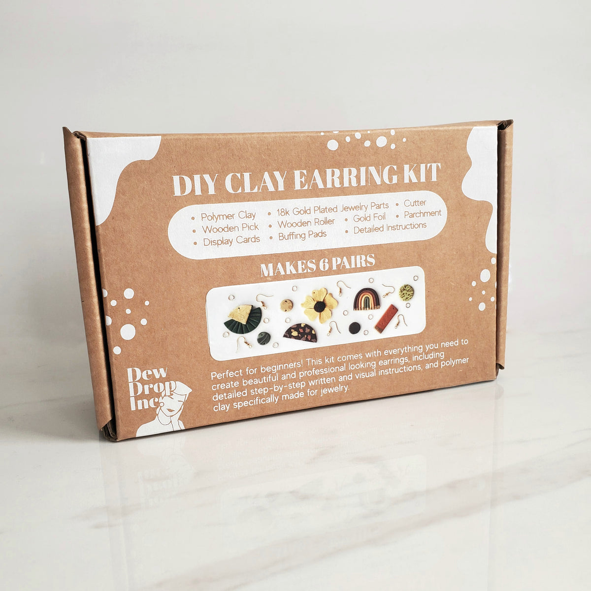 DewDrop Inc.  | DIY Polymer Clay Earth Tones Earring Kit