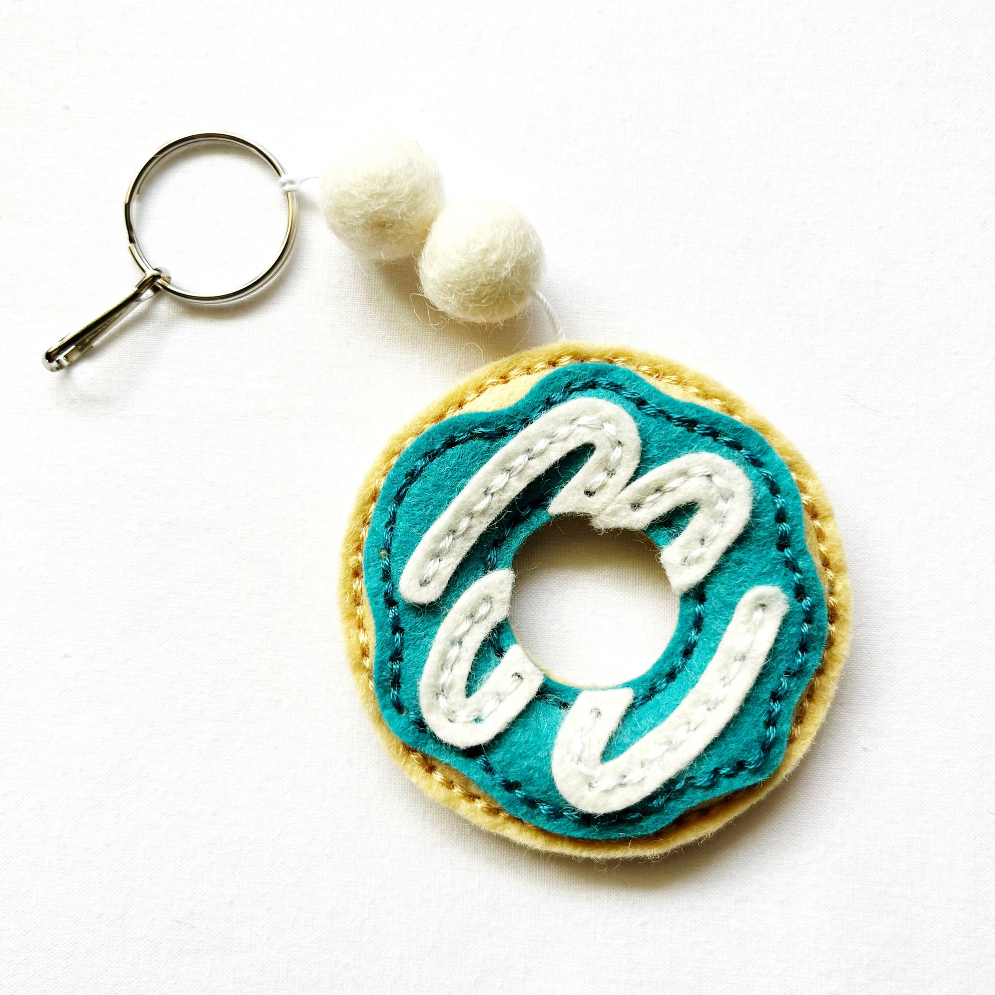 The Annex Felt Studio | Backpack Charm: Donut