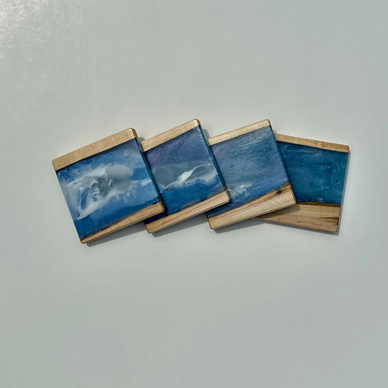 Maple Works Designs | Reversible Maple and Epoxy Coasters
