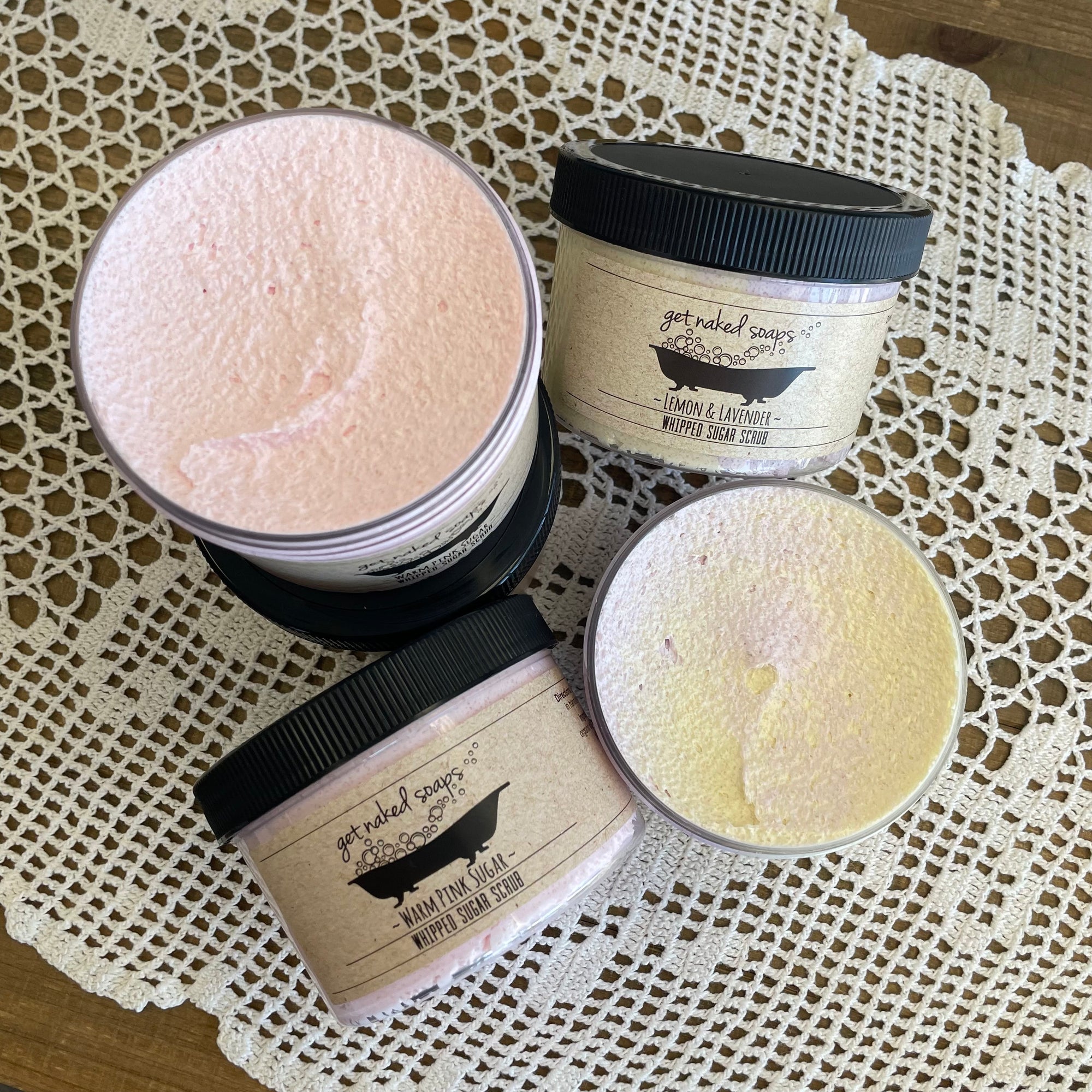Get Naked Soaps | Whipped Sugar Scrubs