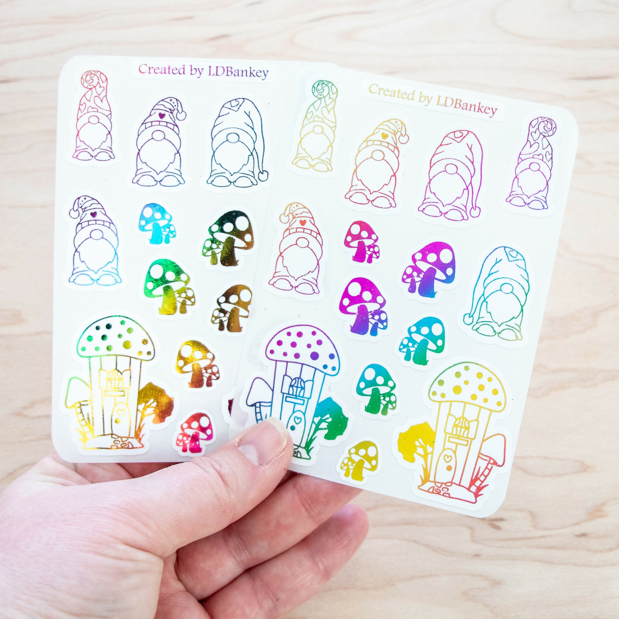 Gnome Sticker Sheets 3