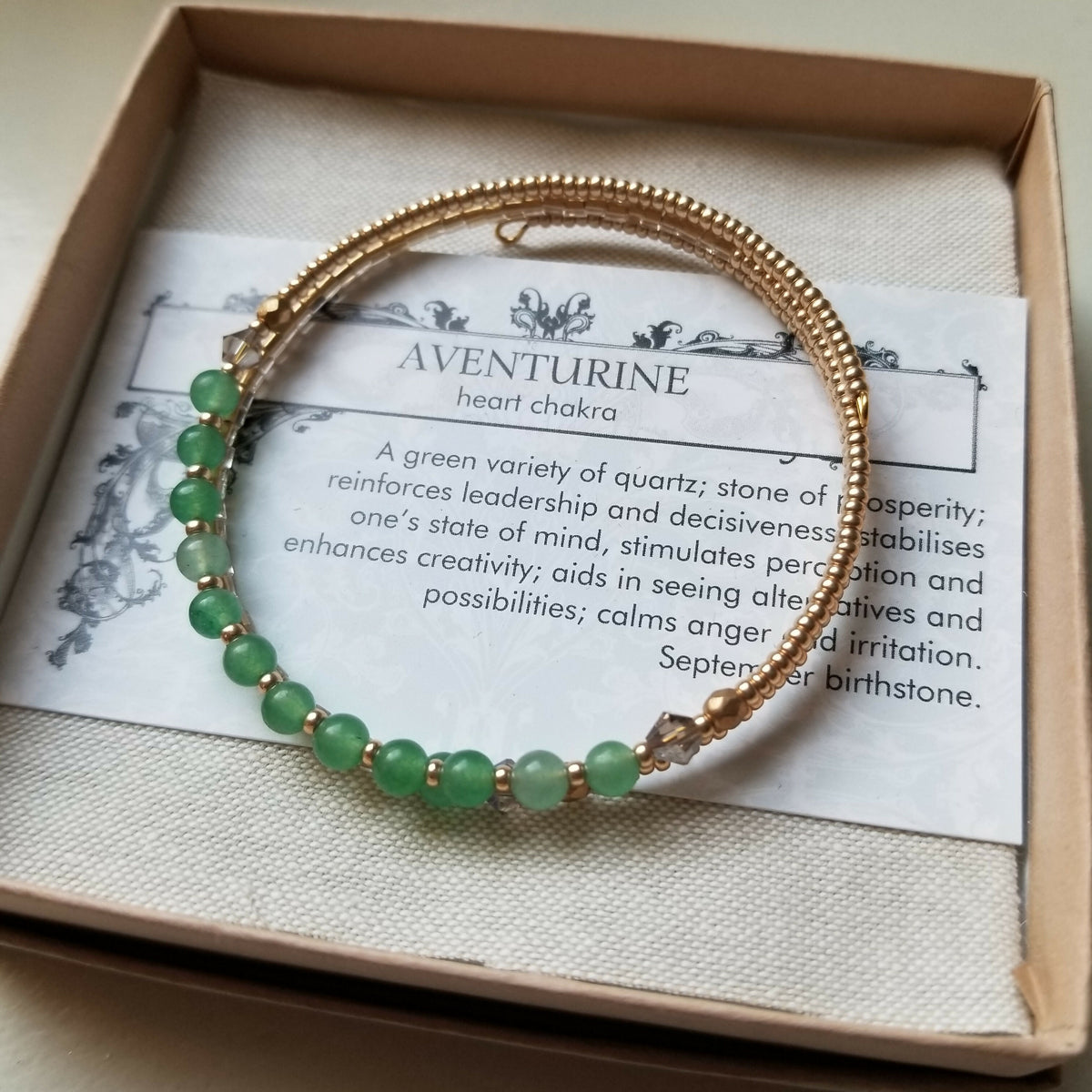 Dark Horse Designs | Aventurine Bangle Bracelet