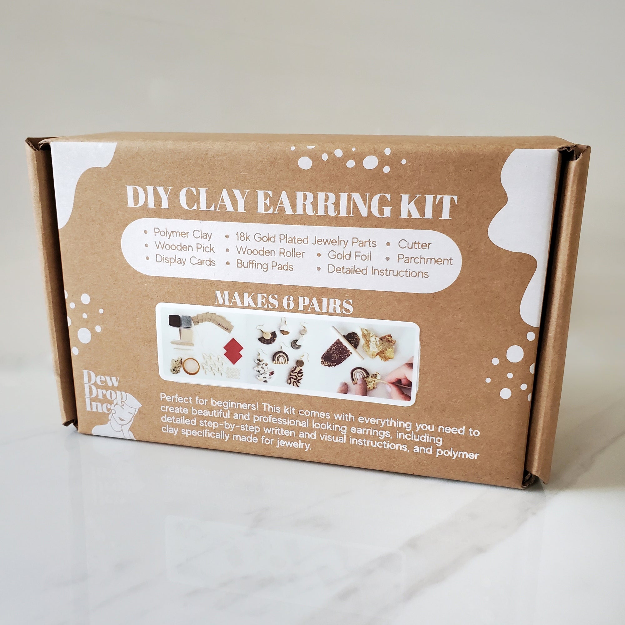 DewDrop Inc.  | DIY Polymer Clay Neutral Earring Kit
