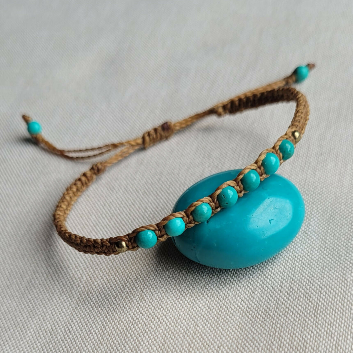 Dark Horse Designs | Turquoise Macrame Bracelet