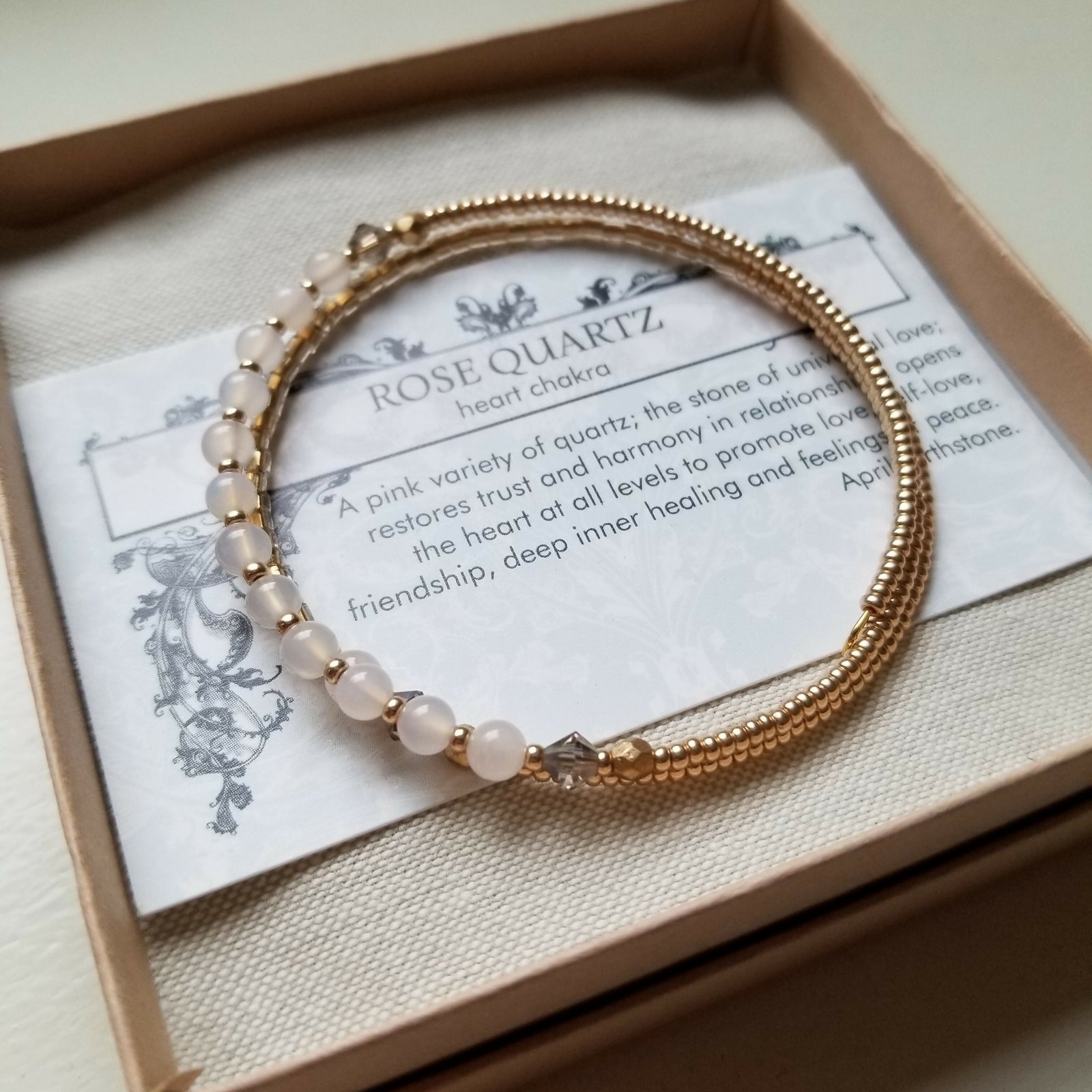 Dark Horse Designs | Rose Quartz Bangle Bracelet