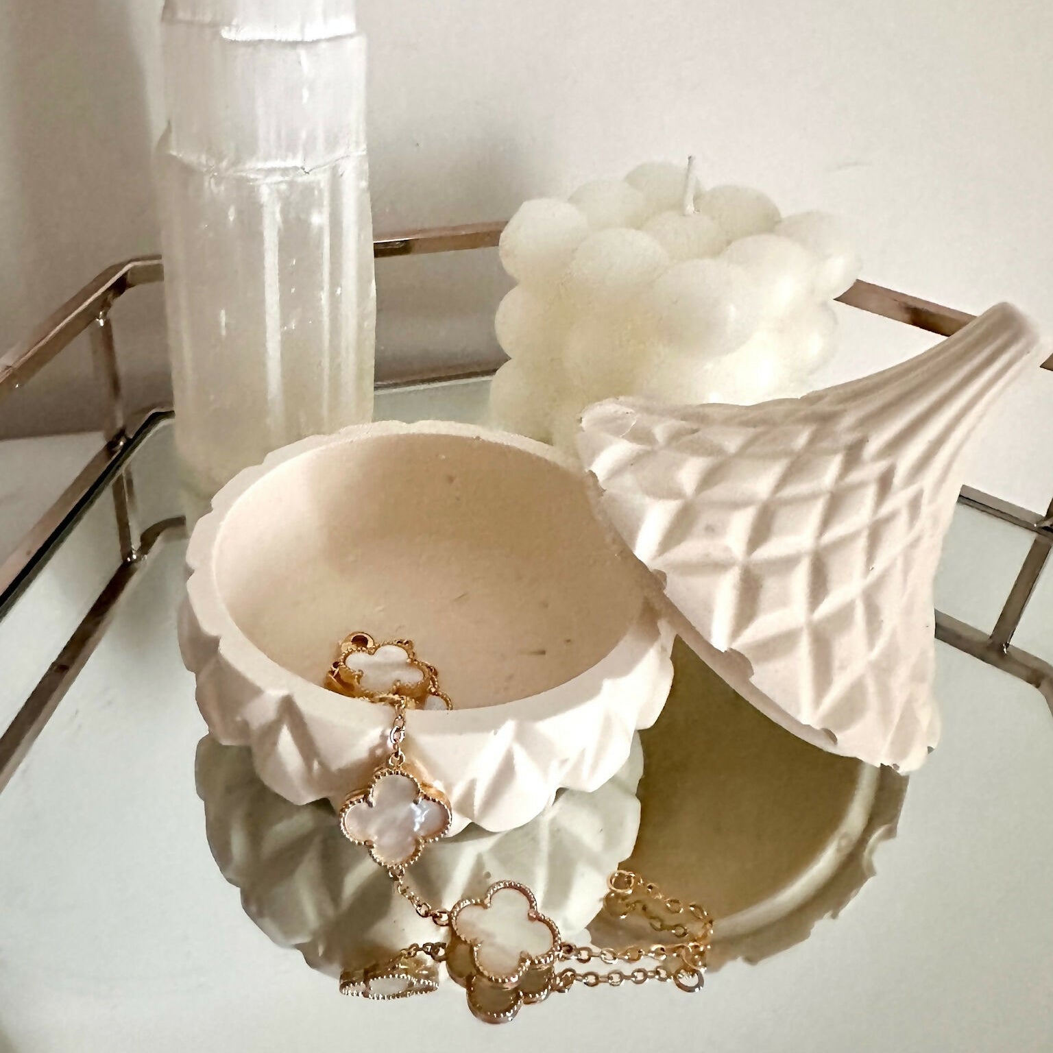 Chic Chaos Home | Diamond Trinket Jar