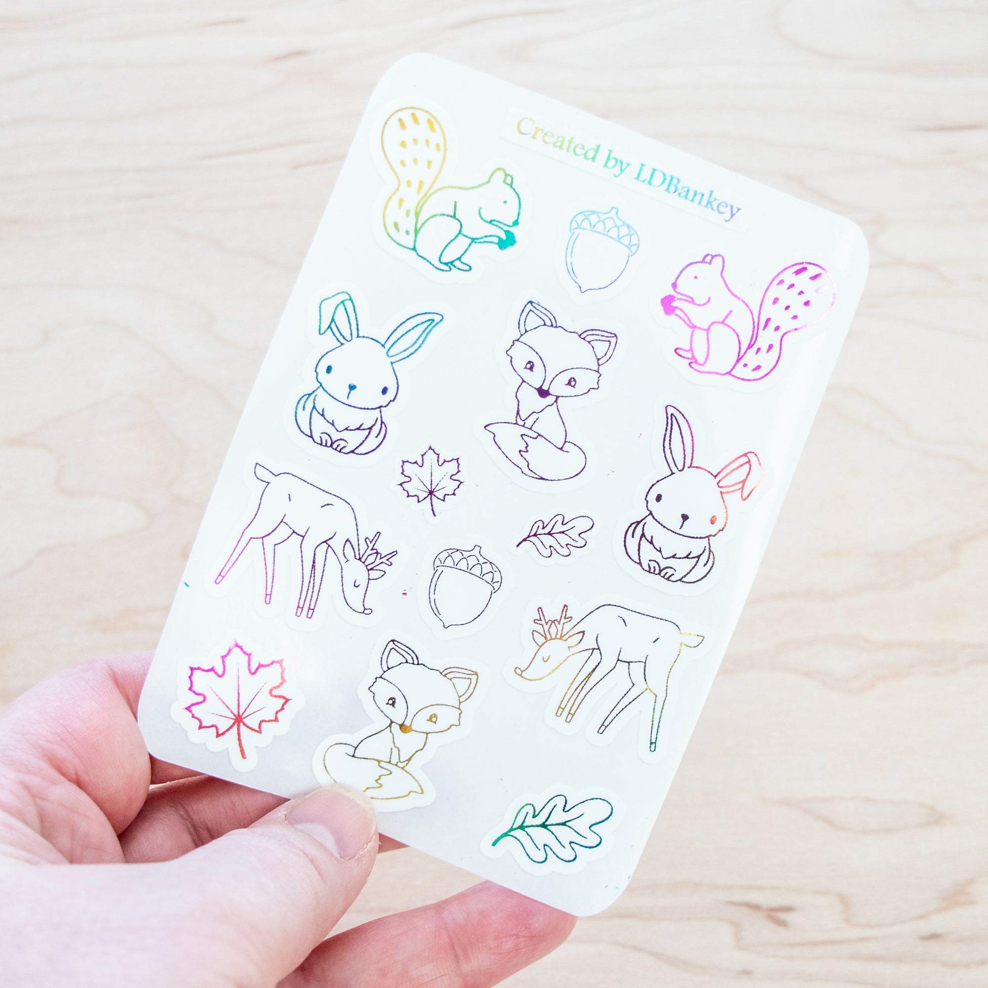 Woodland Sticker Sheets 1