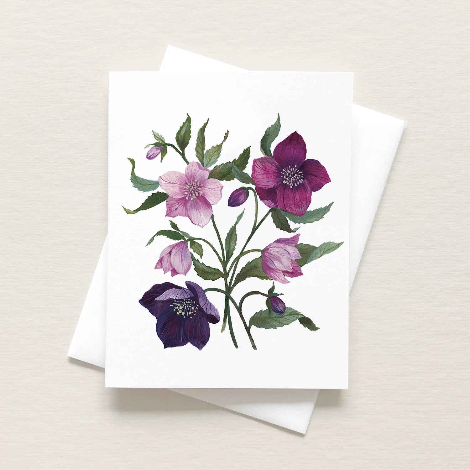 Emilie Simpson Art and Design | Hellebores Card