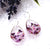 BubblePop | Handmade pure resin earrings with Sweet Alyssum