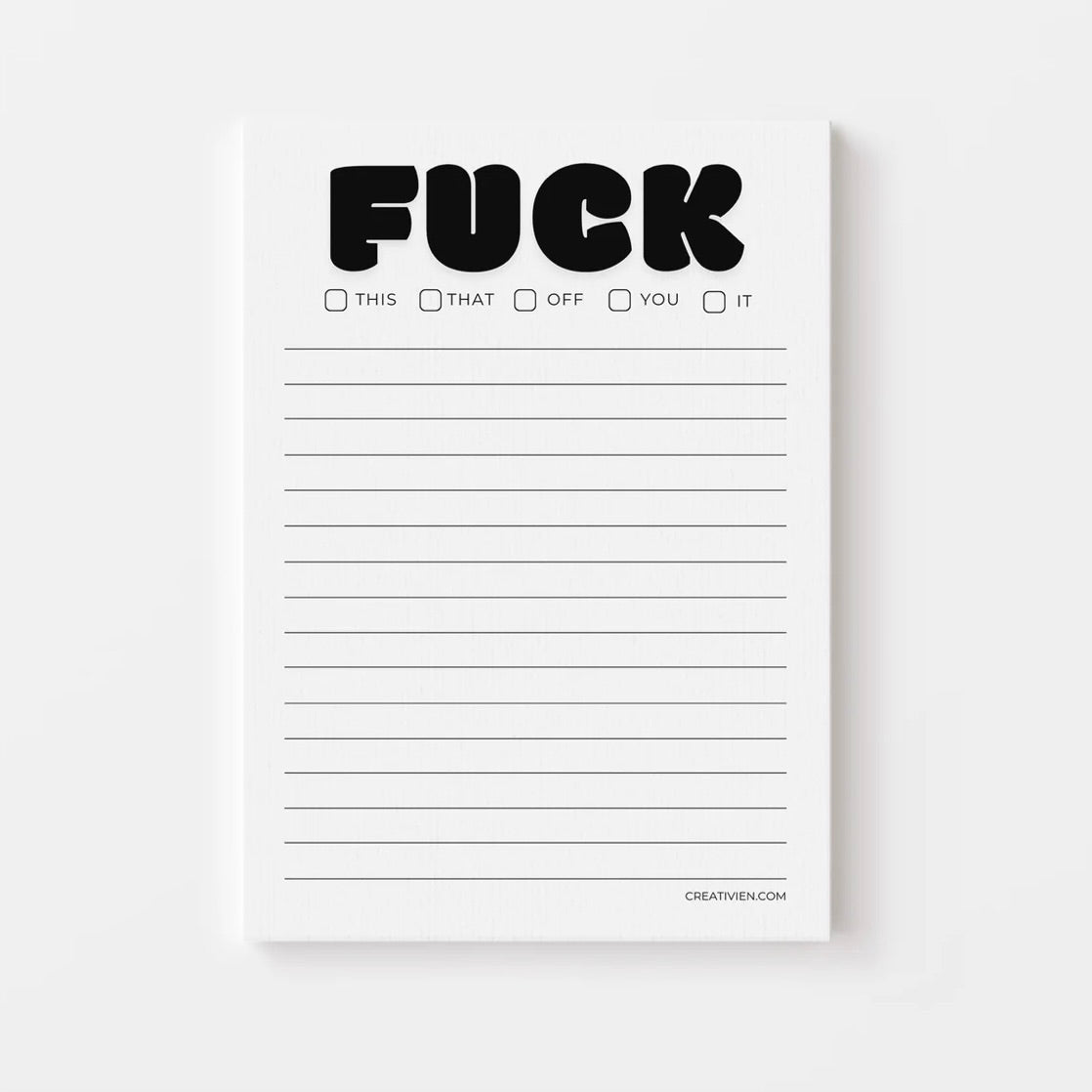 Creativien | Fuck - Notepad