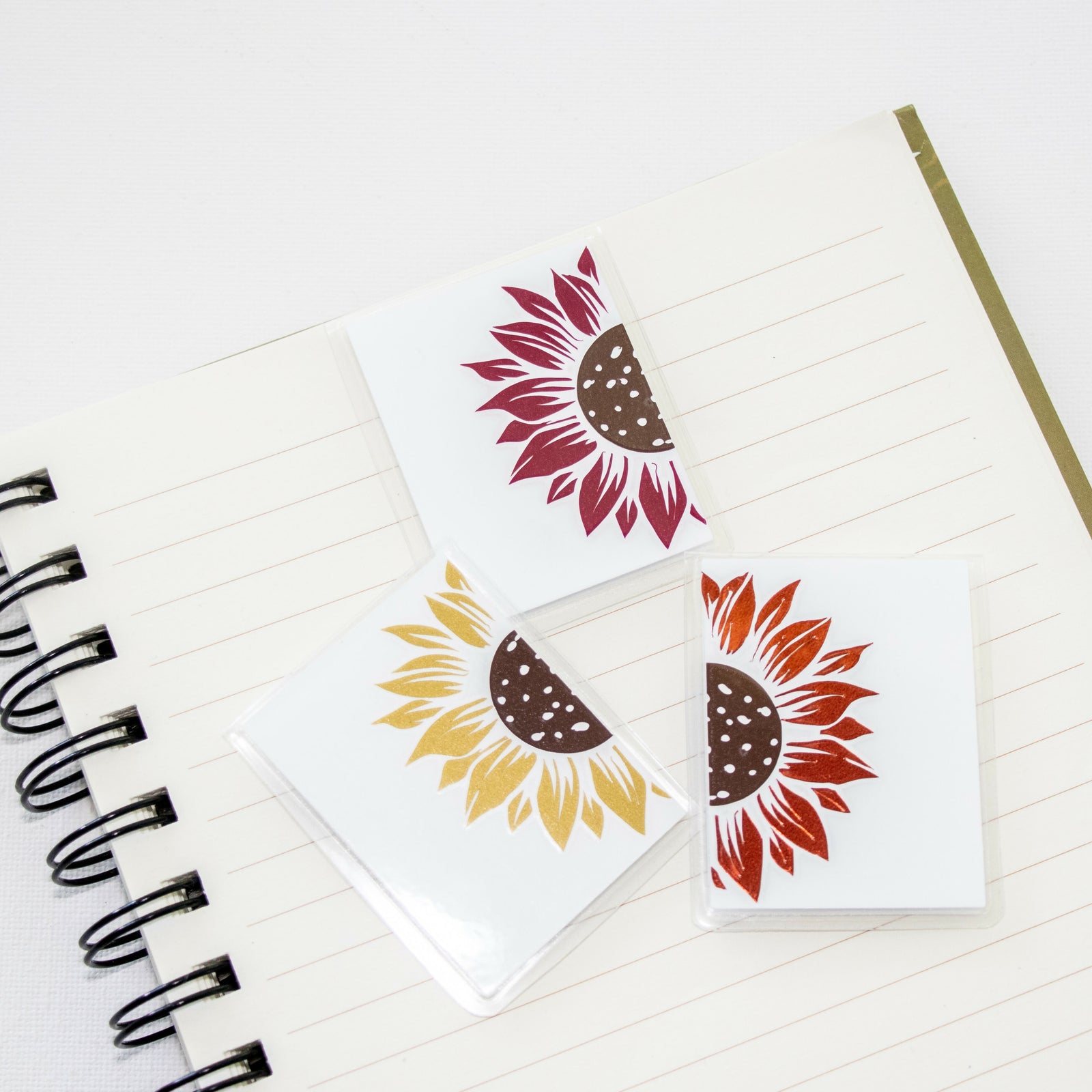 Created by LDBankey | Vinyl Sunflower Magnetic Bookmarks