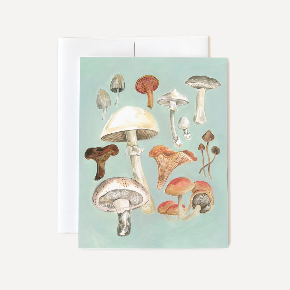 Emilie Simpson Art and Design | Mushroom Study Card