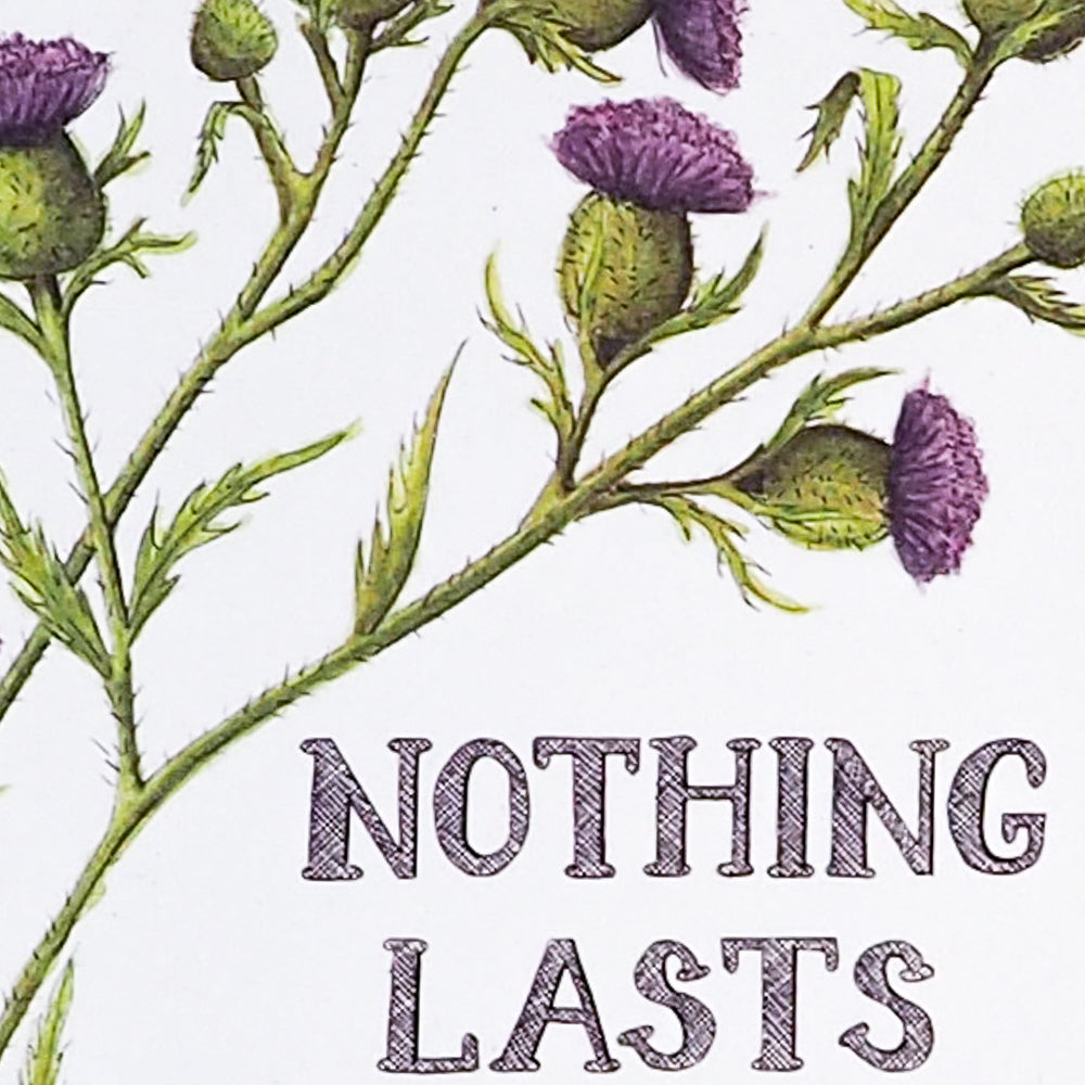 Naughty Florals | Card | Nothing Lasts Forever And Thank Fuck For That