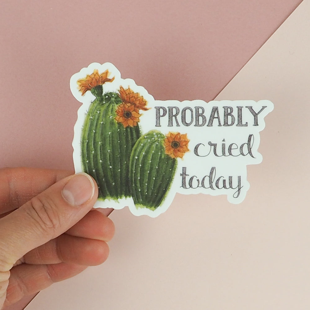 Naughty Florals | Vinyl Sticker | Probably Cried Today