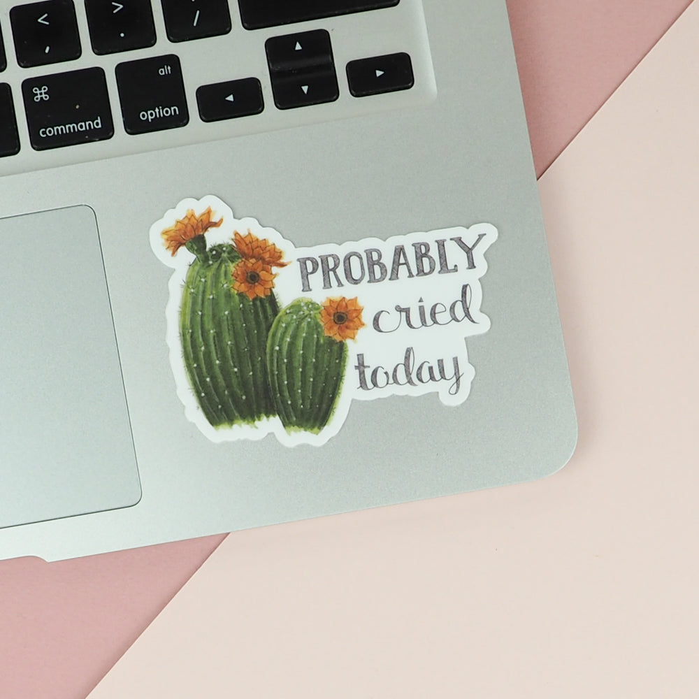 Naughty Florals | Vinyl Sticker | Probably Cried Today