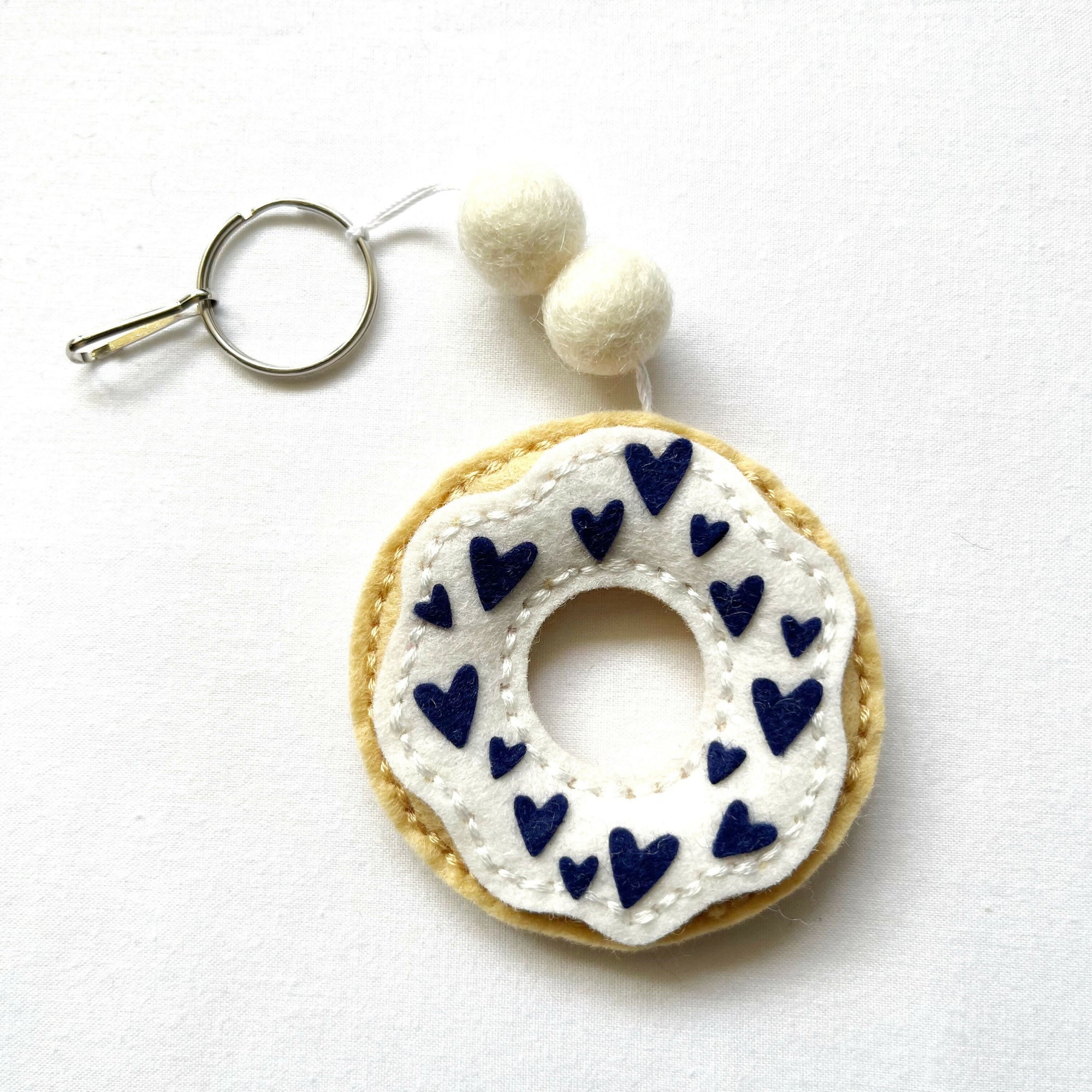 The Annex Felt Studio | Backpack Charm: Donut