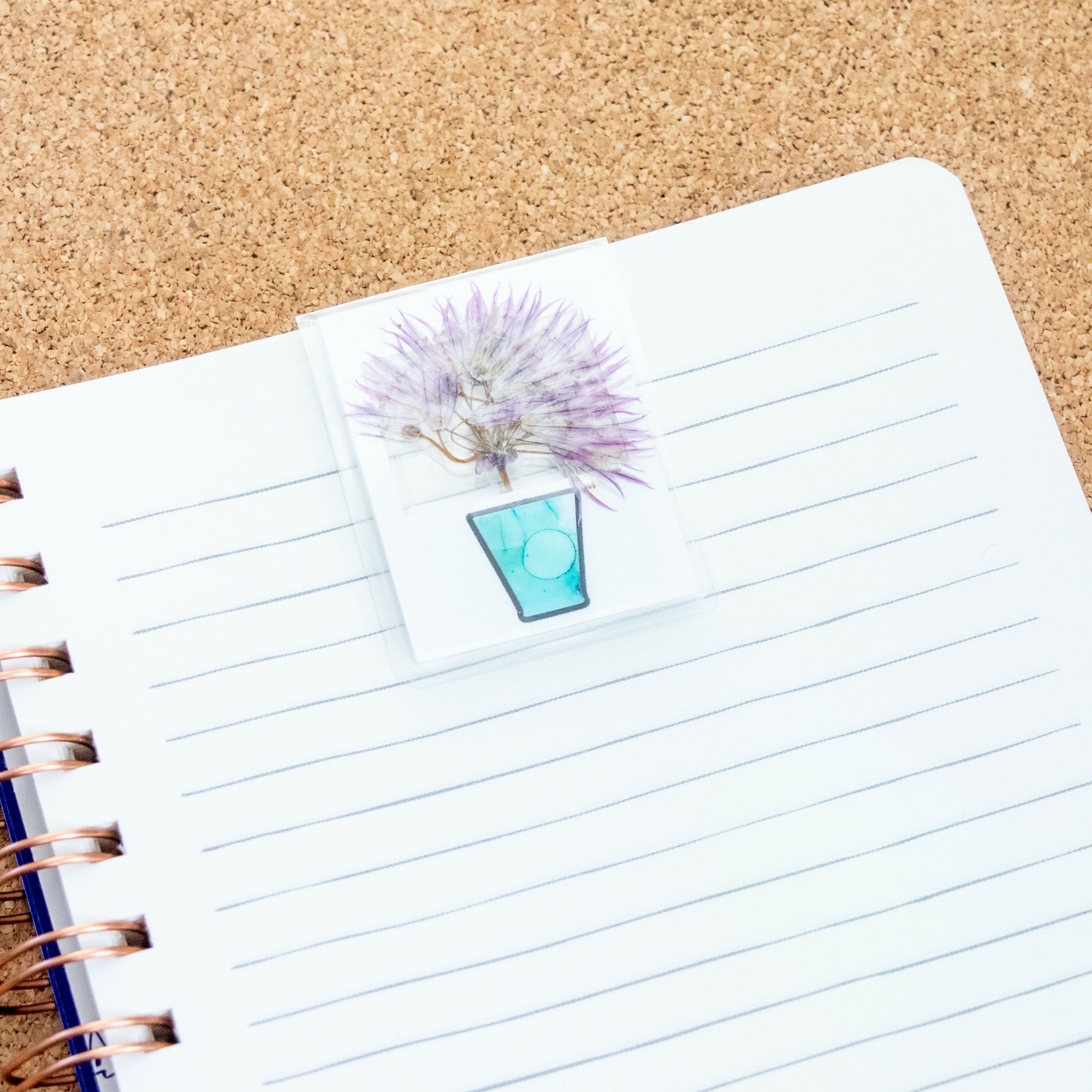 Chive Flower in Blue Vase - Oct 21