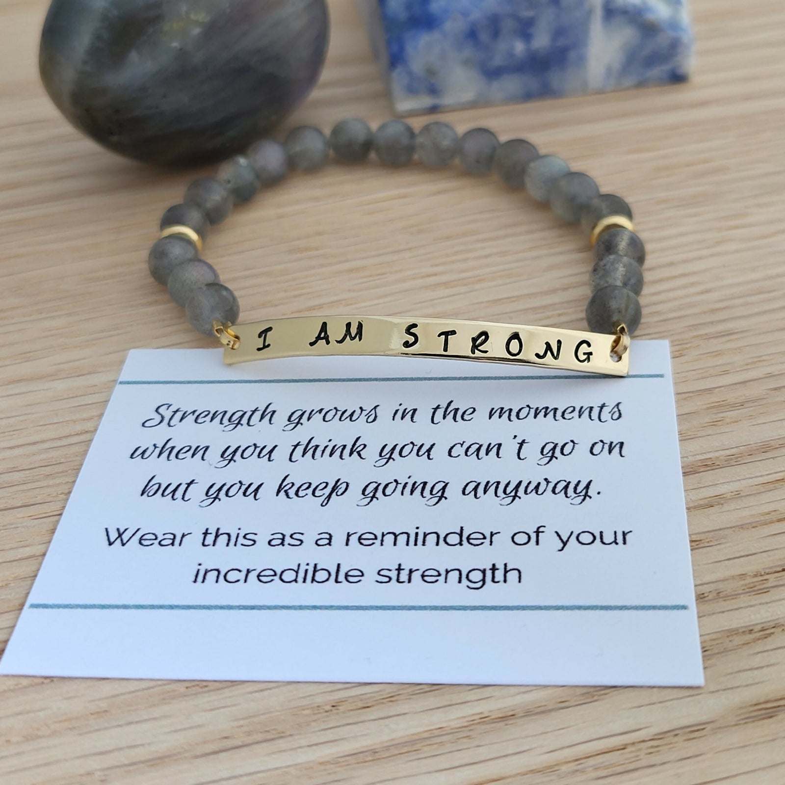 Soul Scribe Jewellery | I am Strong Stretch Bracelet