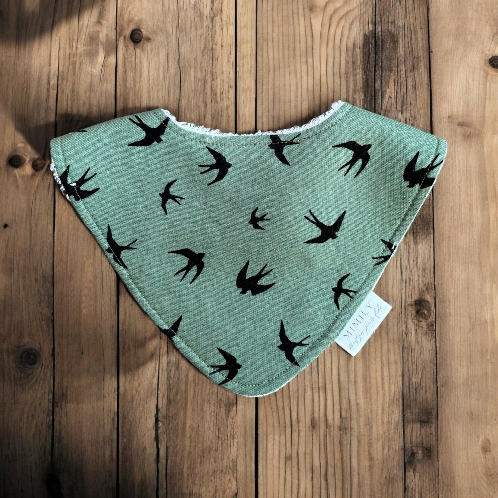 Mimily Boutique | Green/Black bird silhouette