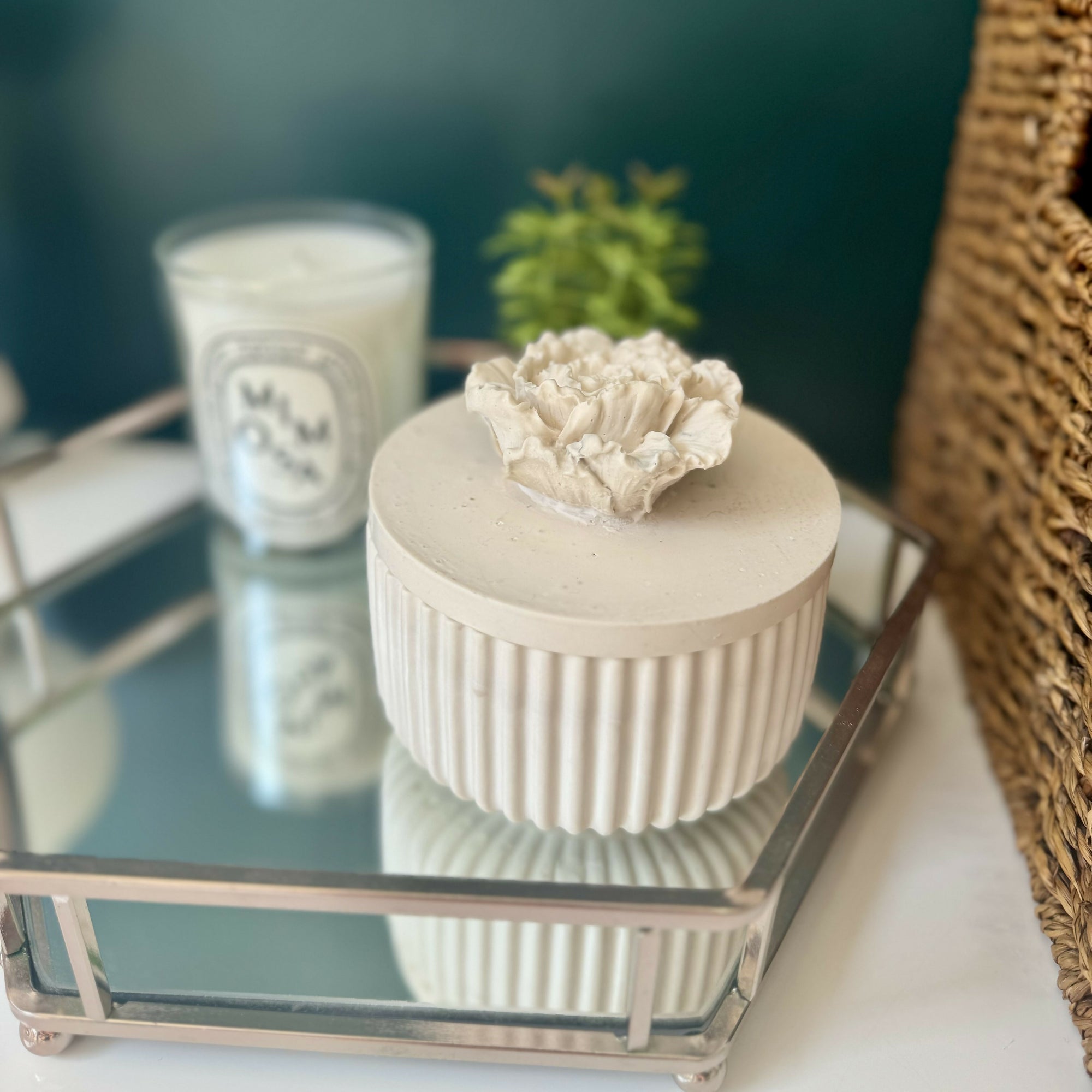 Chic Chaos Home | Rose Trinket Jar