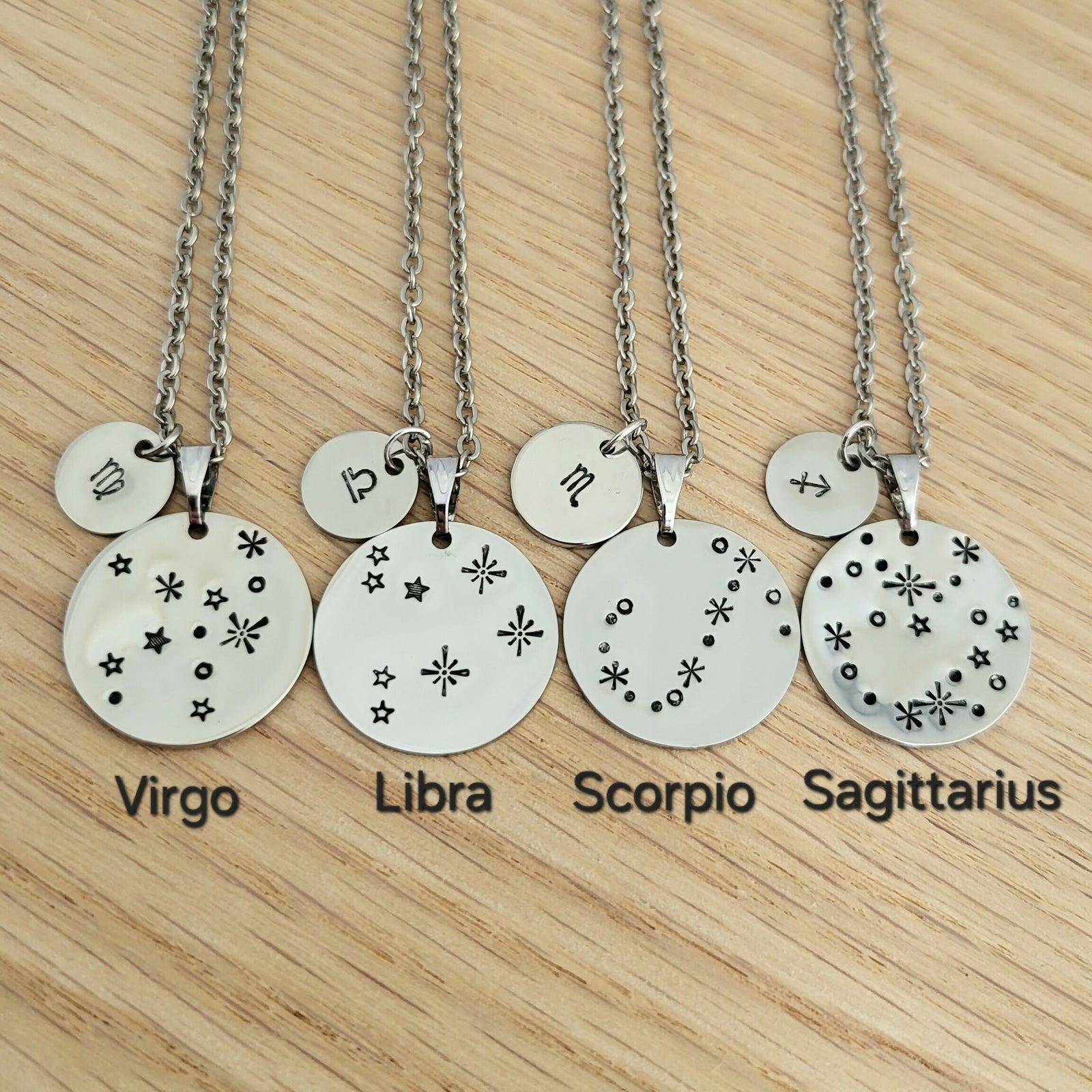 Soul Scribe Jewellery | Zodiac Constellation Necklace Silver