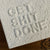 Glitter Designs Studio | GET SHIT DONE (Textured Word Art / Mini Canvas Block)