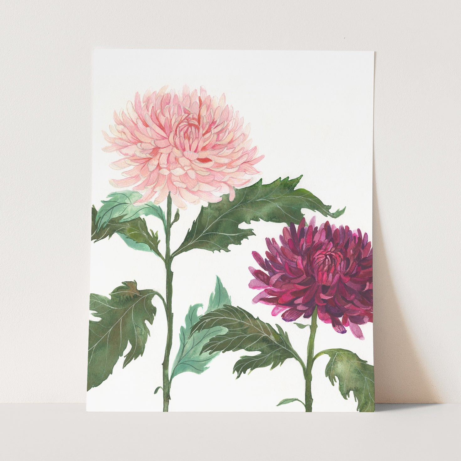 Emilie Simpson Art and Design | Chrysanthemum Art Print