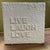 Glitter Designs Studio | LIVE LAUGH LOVE (Textured Word Art / Mini Canvas Block)