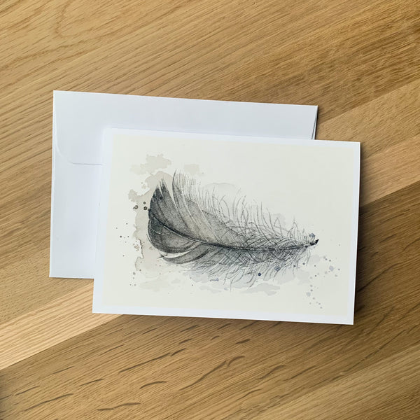 Lisa Mitchell Art | Goose Feather Art Card