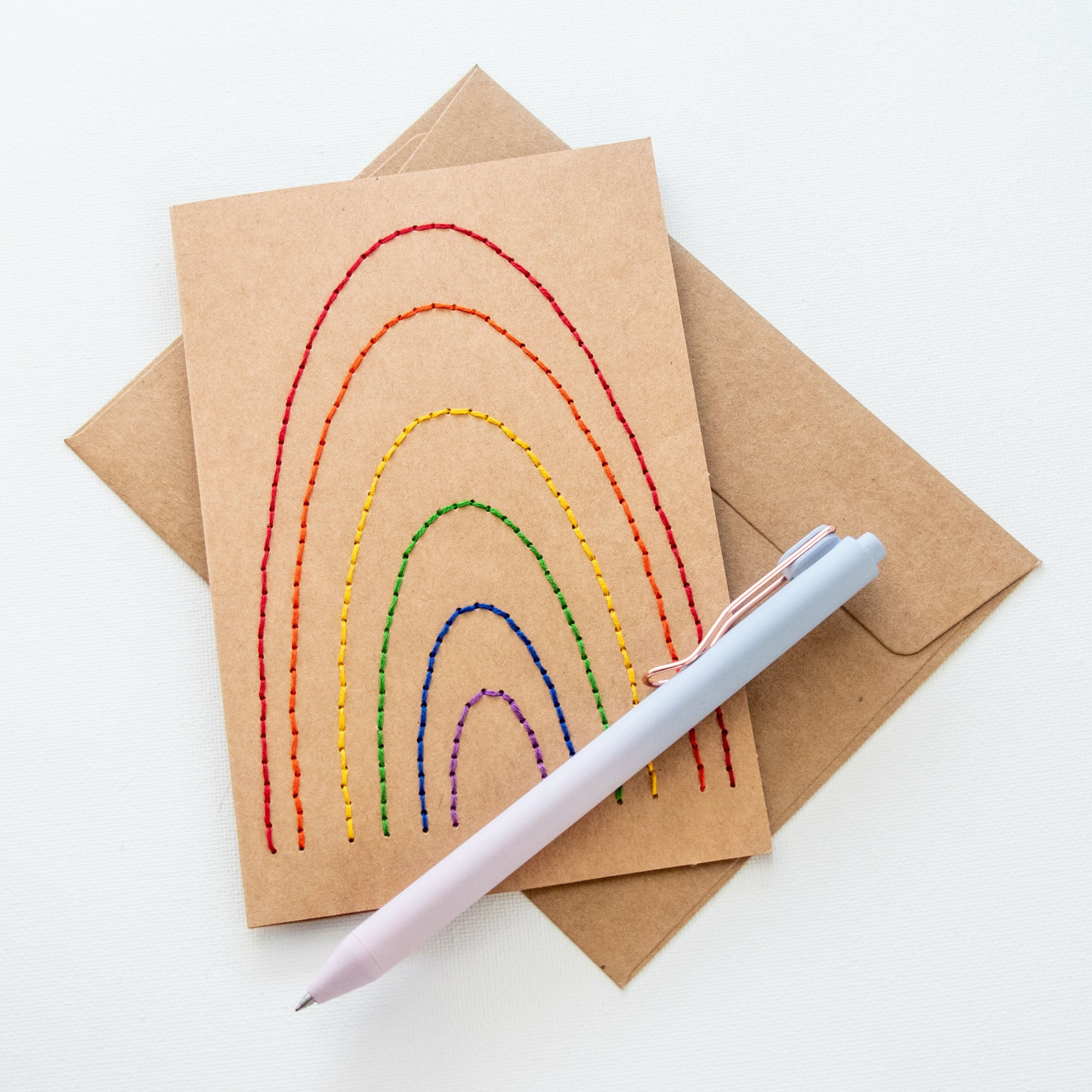 Rainbow Card with pen