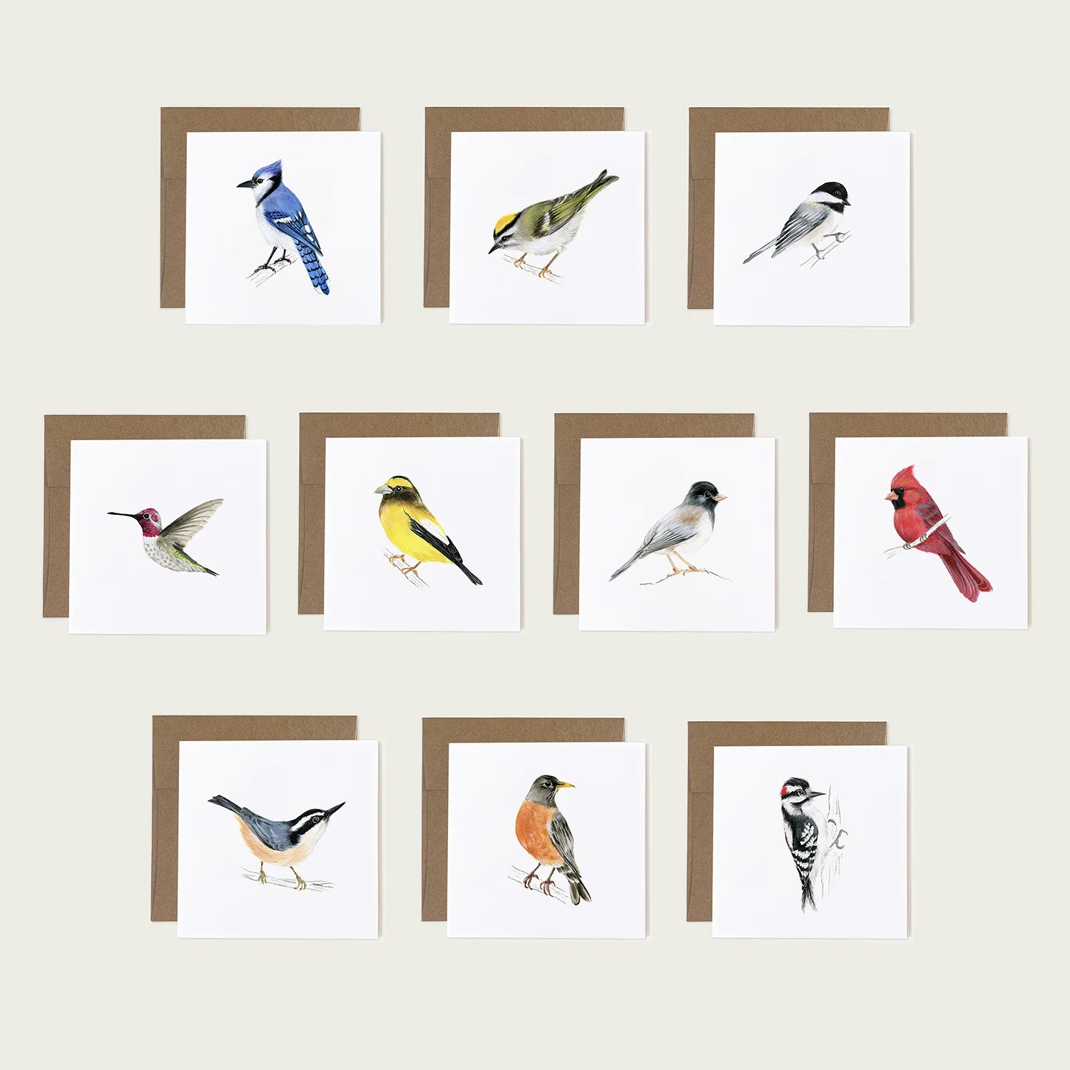 Emilie Simpson Art and Design | Garden Birds Card Set of 10