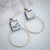 DewDrop Inc.  | White Marble Polymer Clay Earrings
