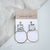 DewDrop Inc.  | White Marble Polymer Clay Earrings