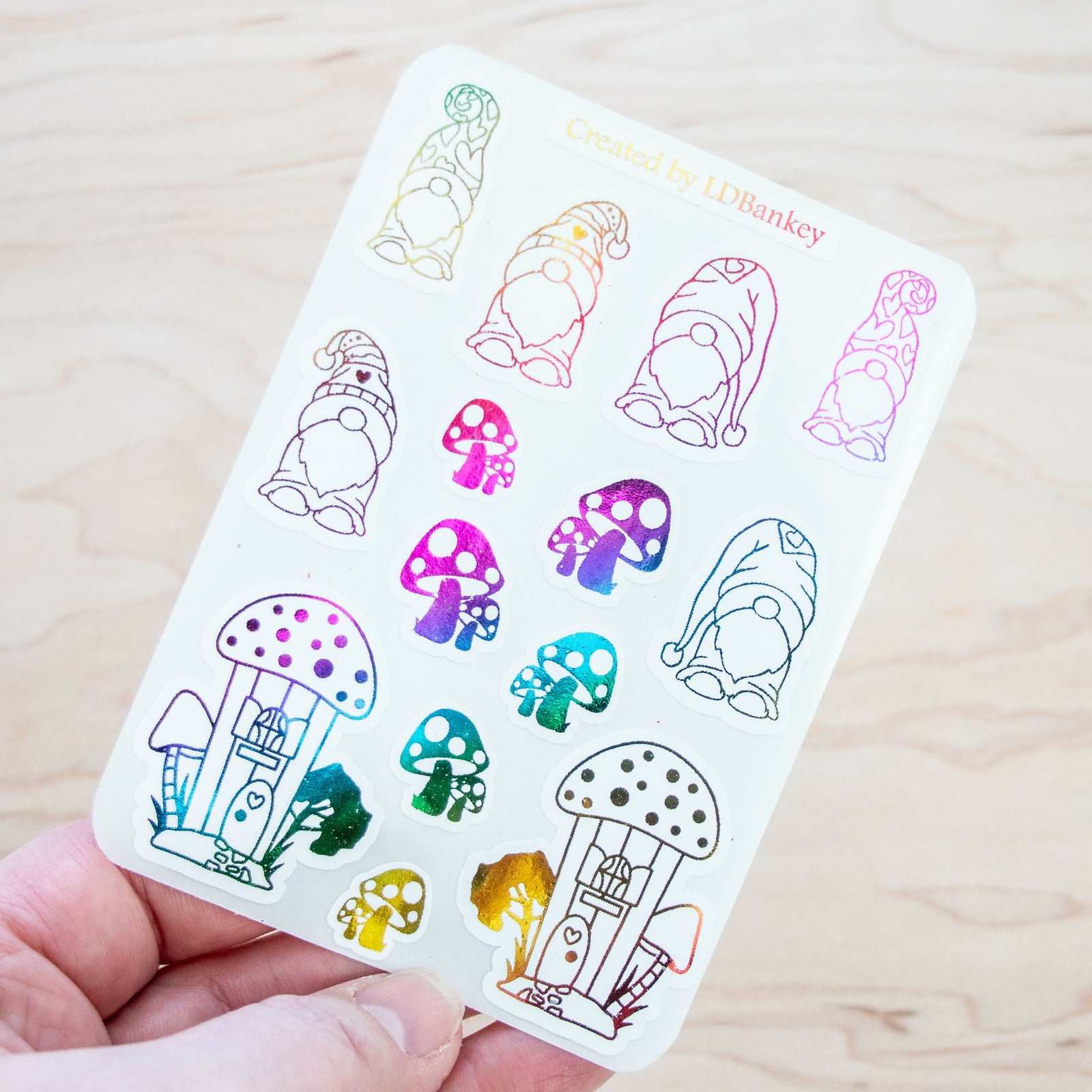 Gnome Sticker Sheets 1