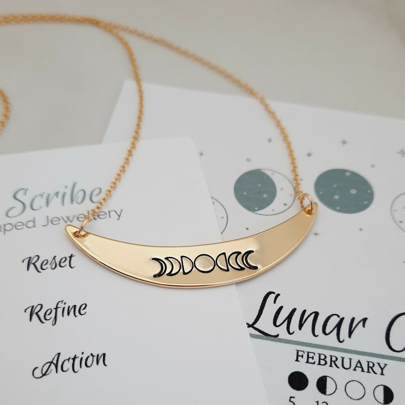 Soul Scribe Jewellery | Moon Phase Necklace