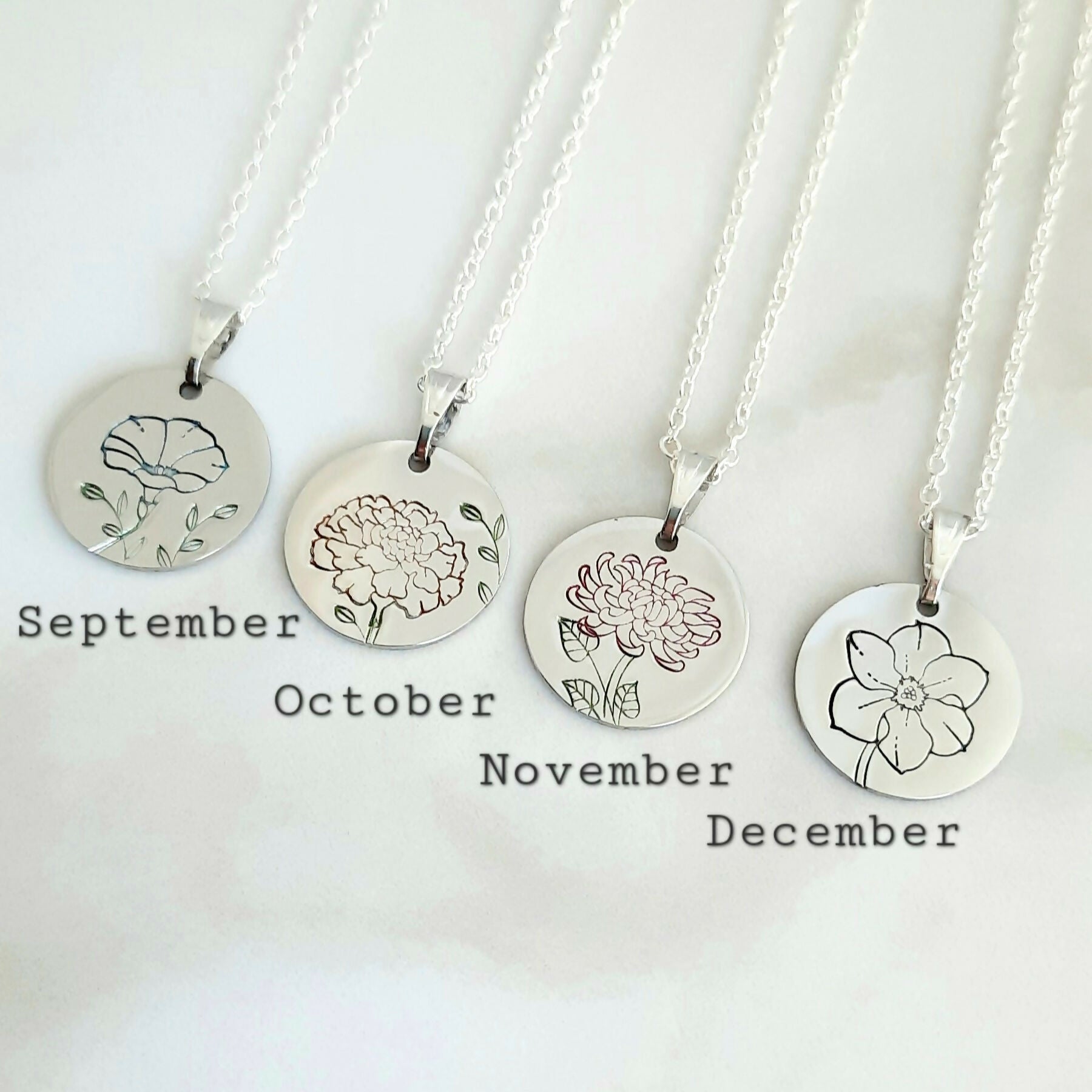 Soul Scribe Jewellery | Birth Flower Necklace