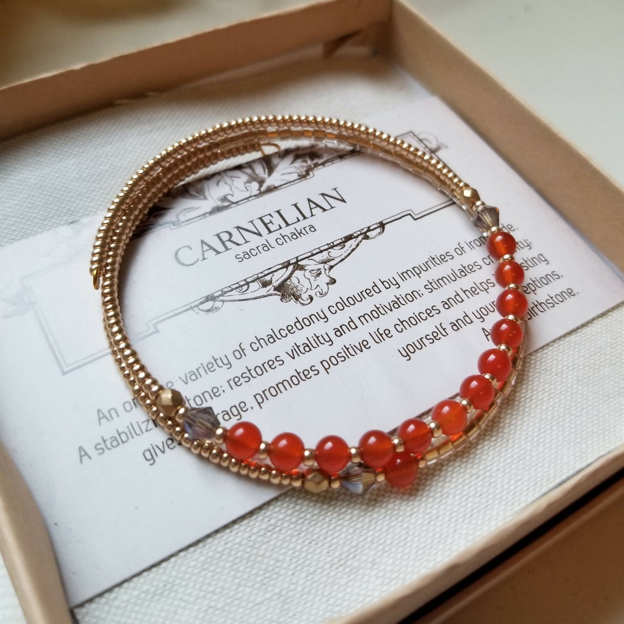 Dark Horse Designs | Carnelian Bangle Bracelet