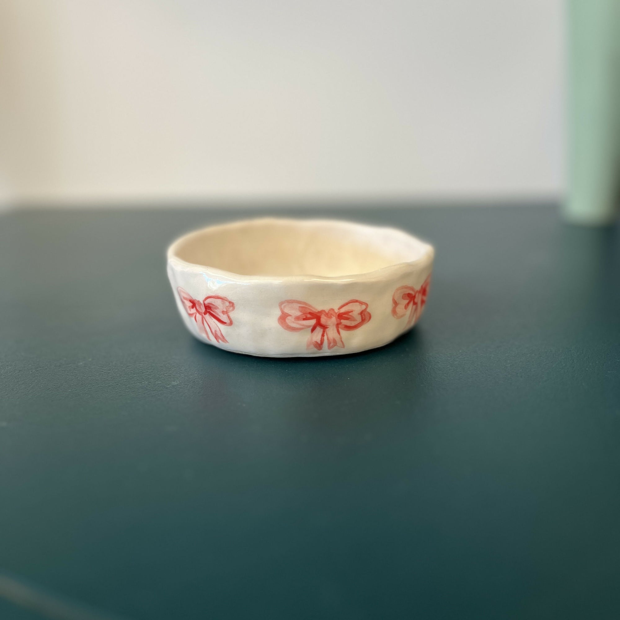 Amor Ceramics | Medium Bow Hand Painted Bowl