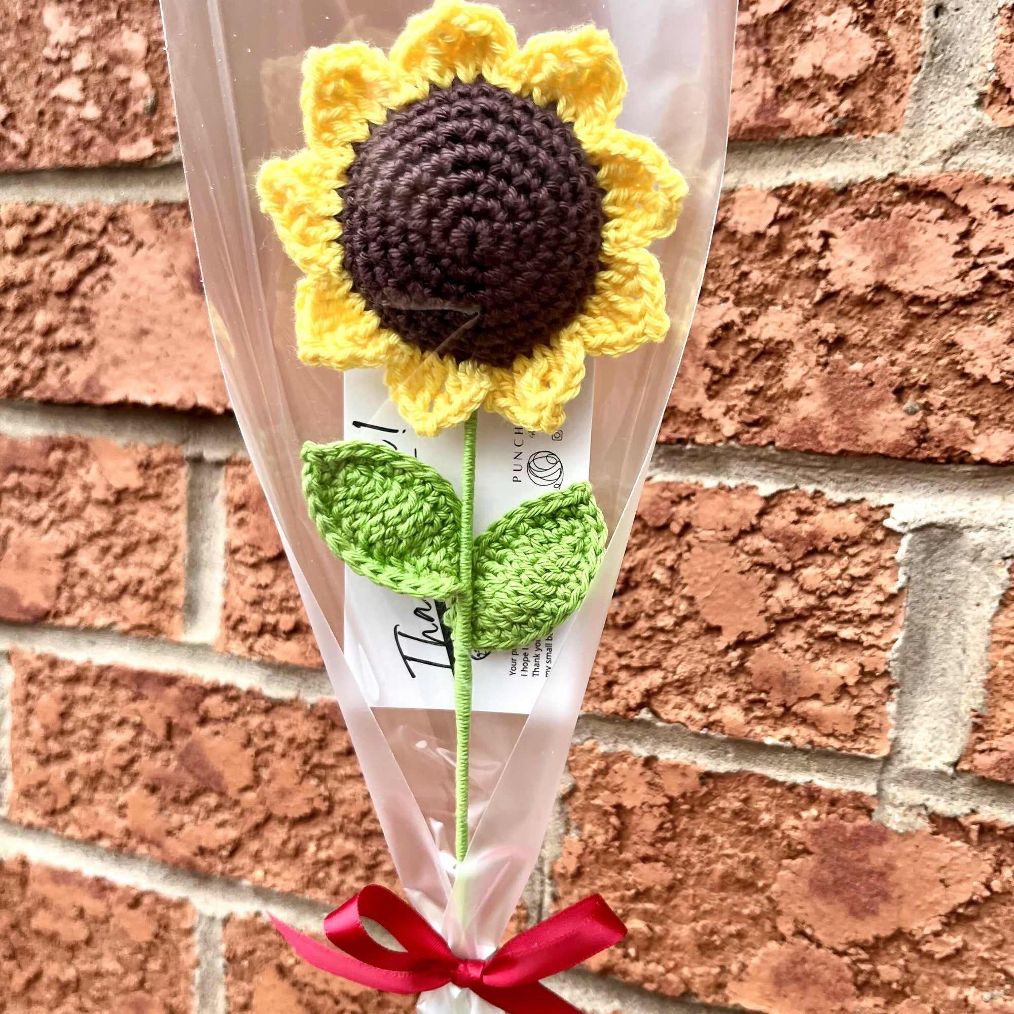 PUNCHING SLOTH | Crochet flower-Sunflower