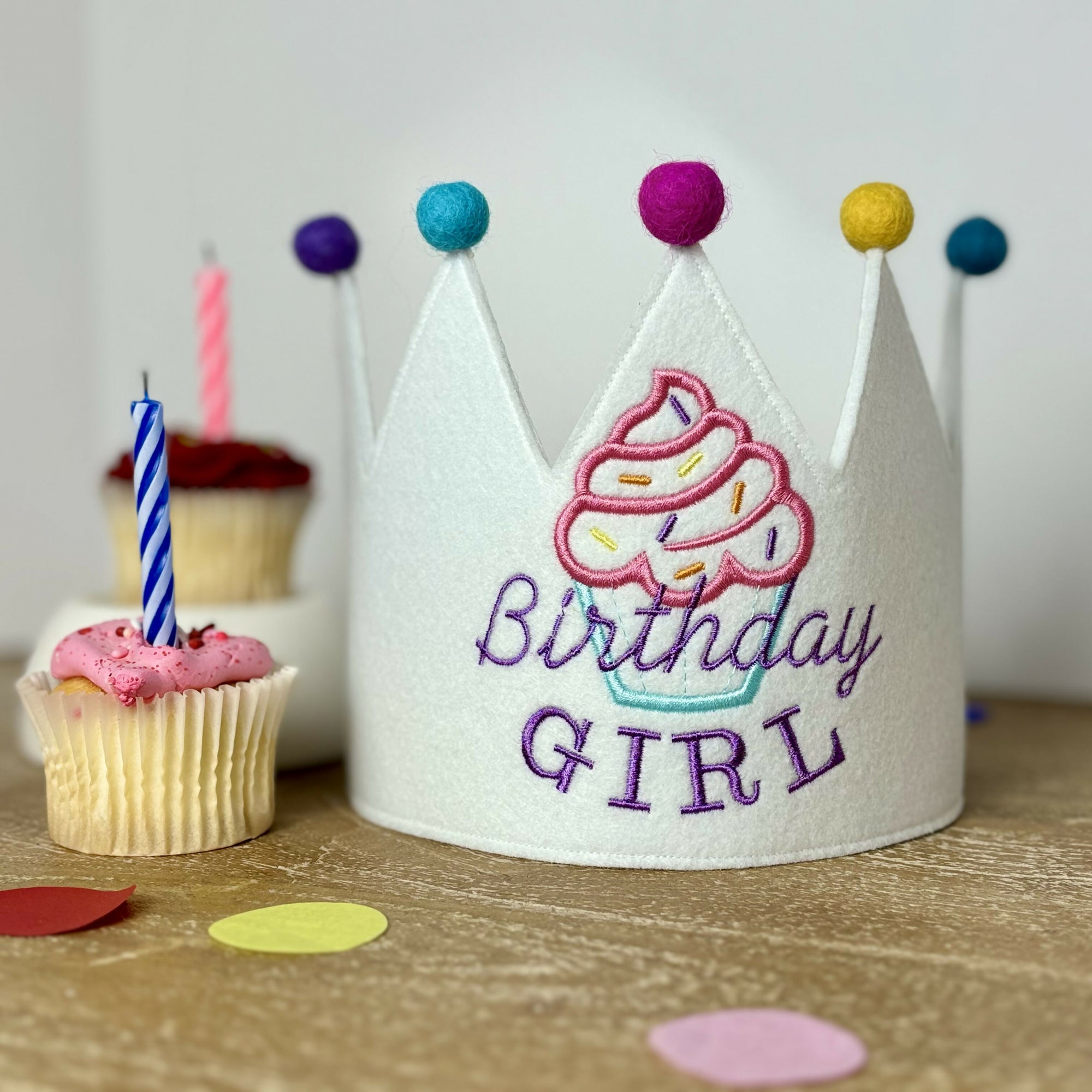 Little Sprout By Sarah | Birthday Girl Cupcake Crown