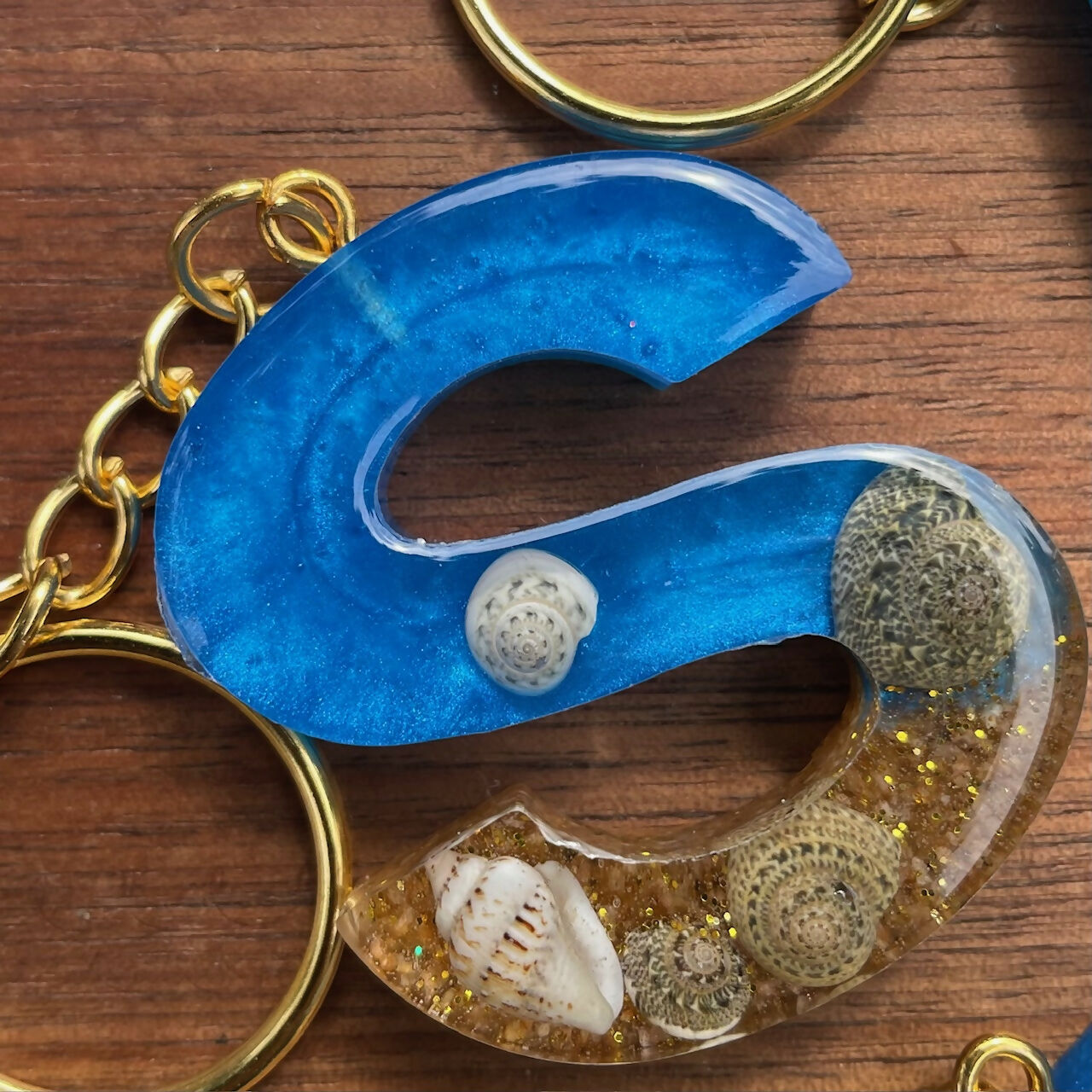 Glitter Designs Studio | UNDER THE SEA (Resin Monogram Keychains)