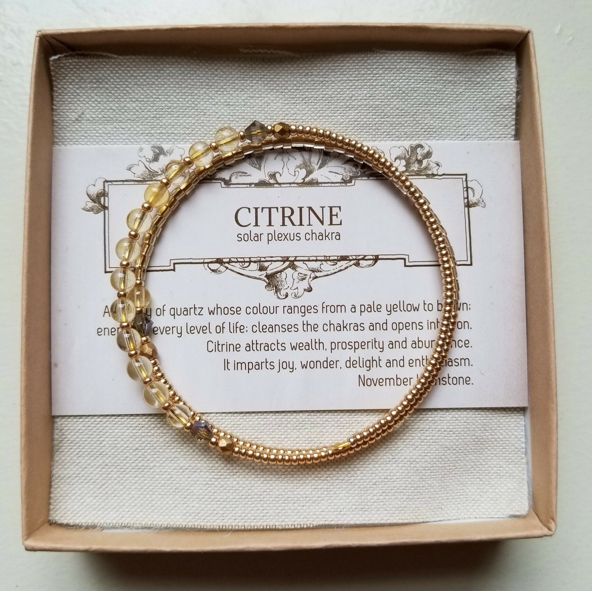 Dark Horse Designs | Citrine Bangle Bracelet